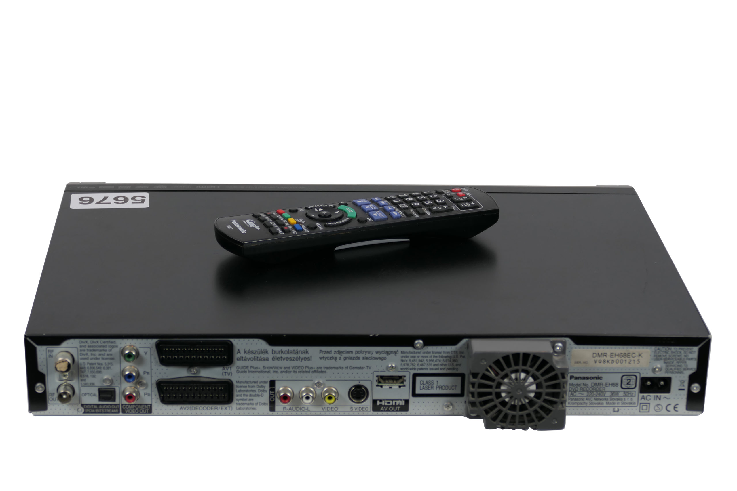 Panasonic DMR-EH68 - DVD & Harddisk recorder (320GB) | VCRShop