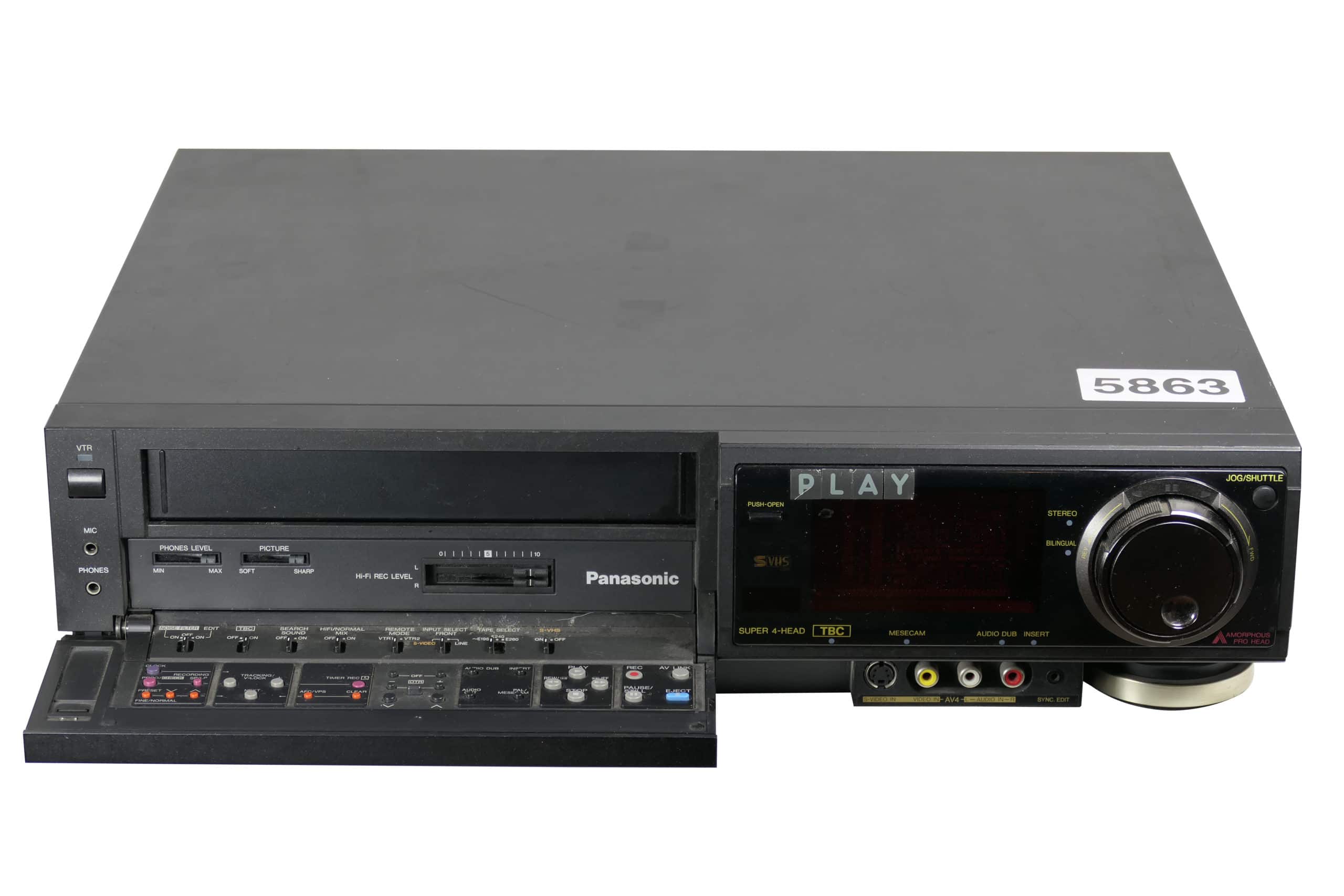 Panasonic NV-SV1 S-VHS TBC 搭載 ビデオデッキ 整備品］Panasonic S
