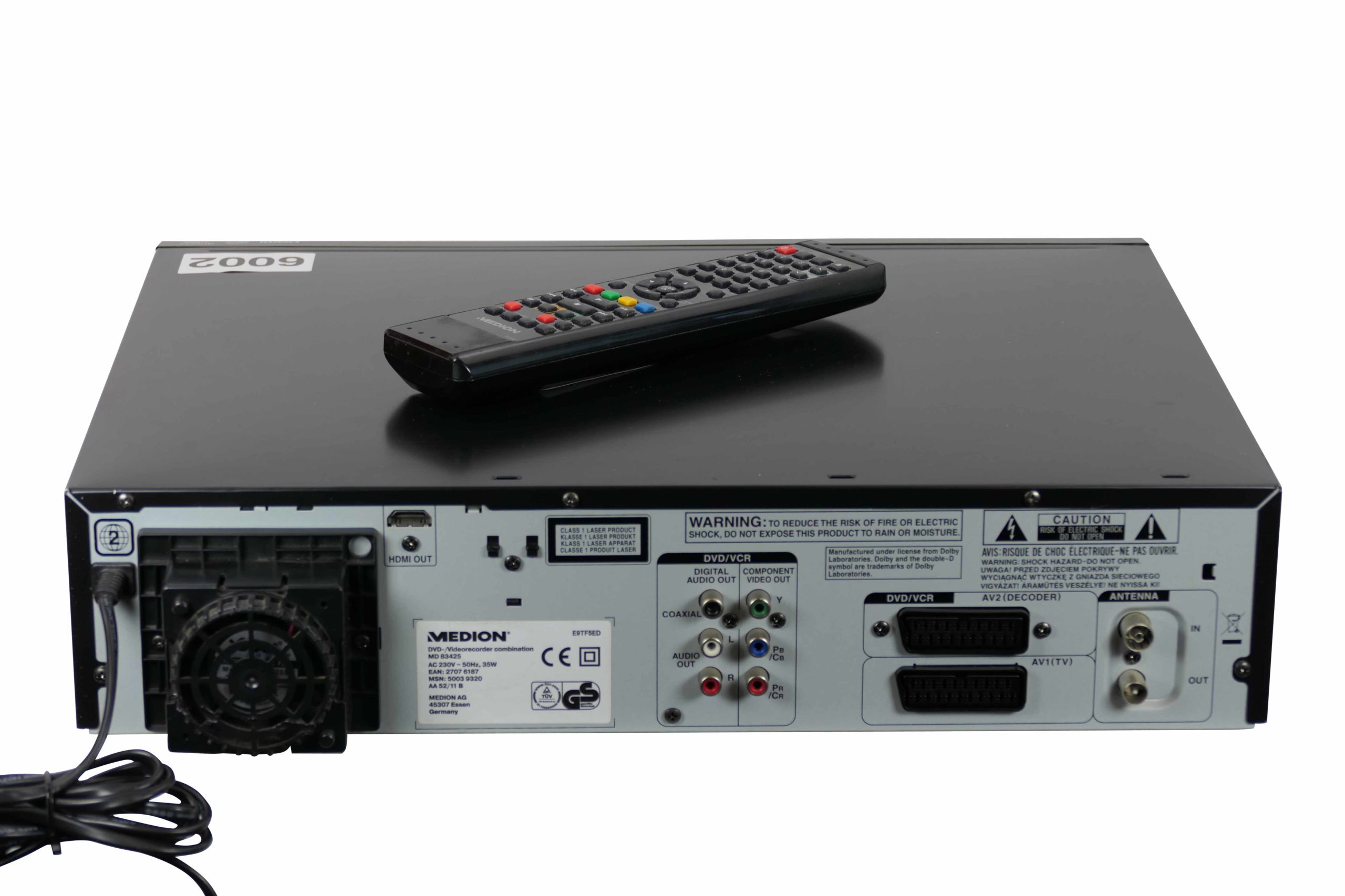 Medion MD83425 DVD & VHS recorder (VHS copy to DVD)