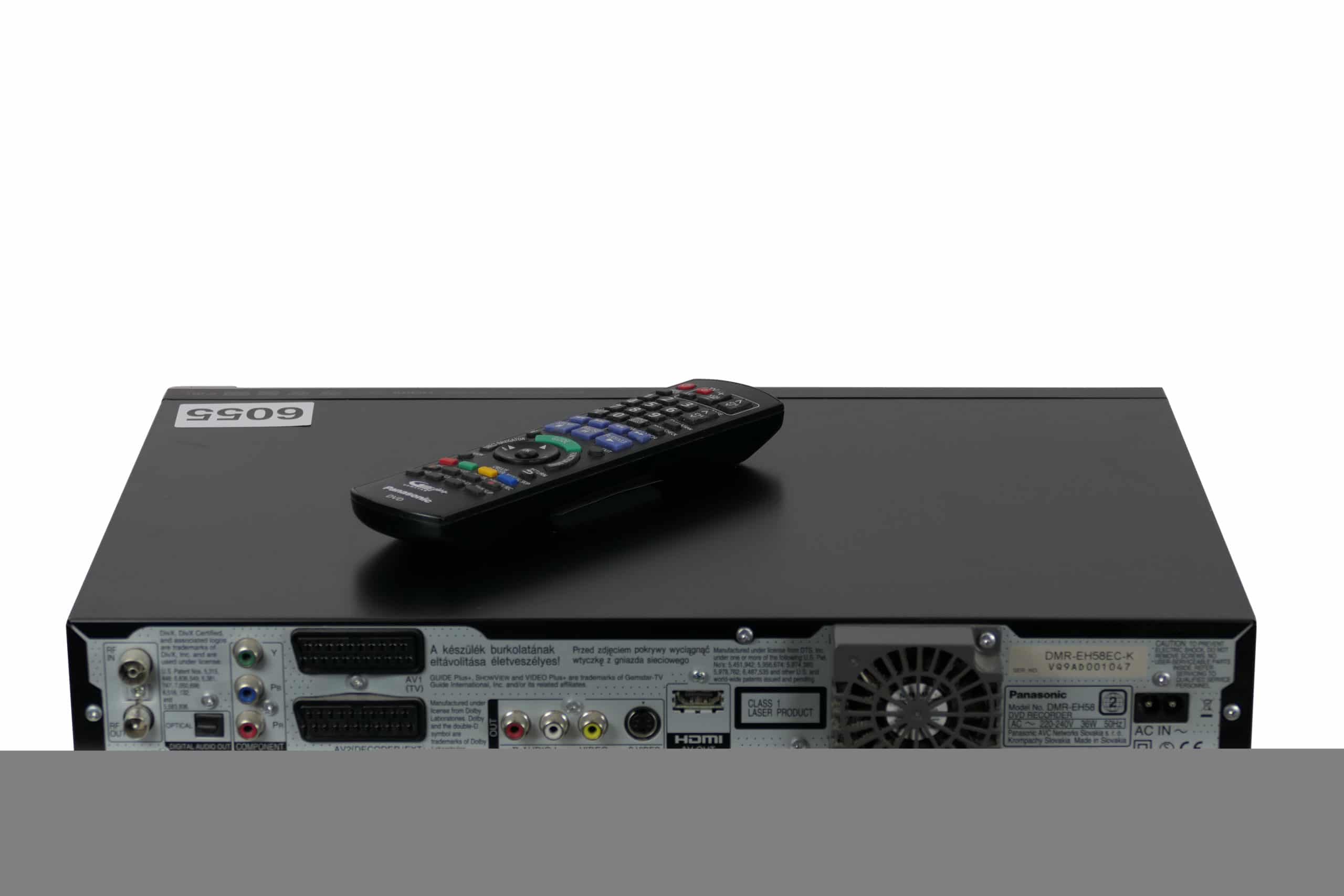 Panasonic DMR-EH58 - DVD & Harddisk 250GB recorder | VCRShop