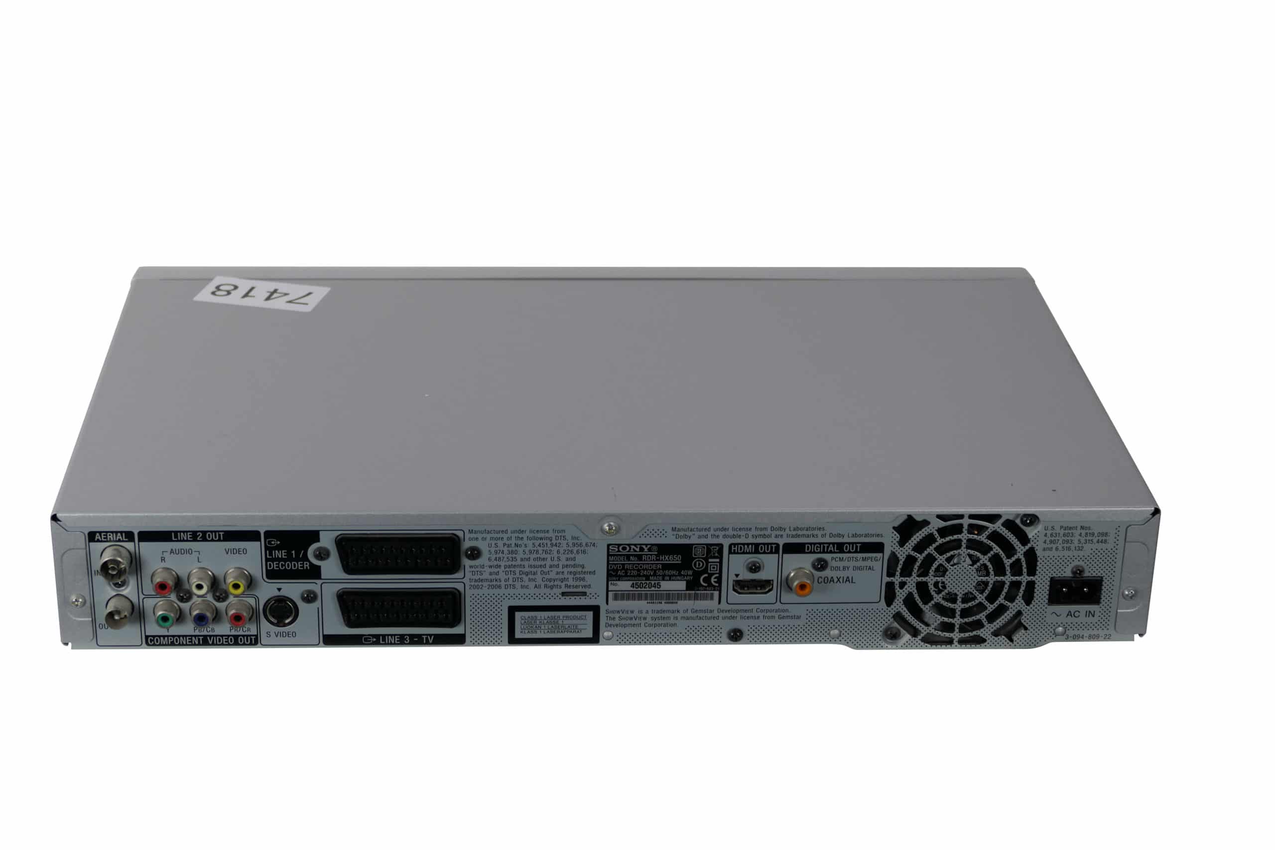 Sony RDRHX650 DVD / Harddisk Recorder (160 GB)