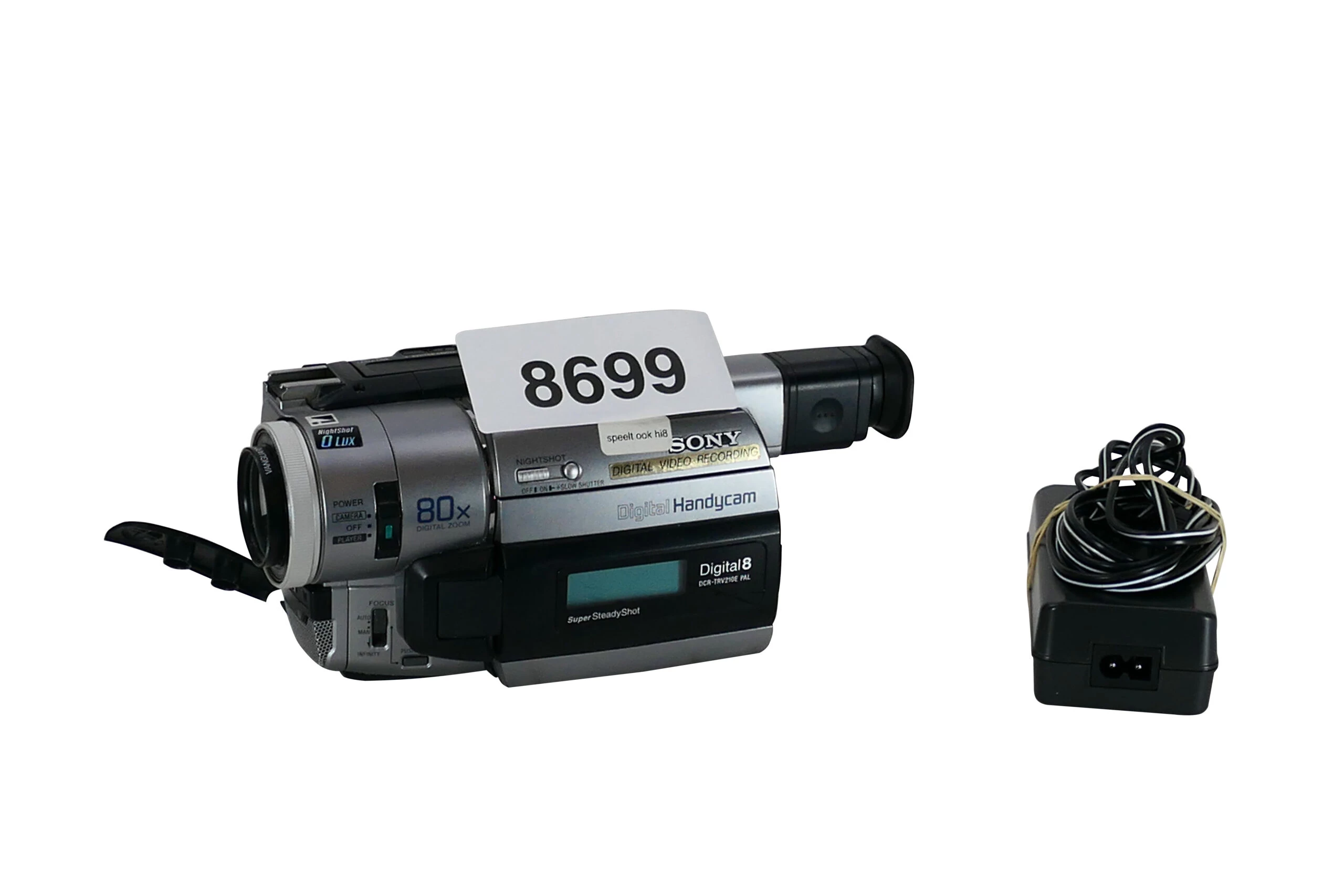 Sony DCR-TRV210E | Digital 8 / Hi8 Handycam | 80x Digital Zoom