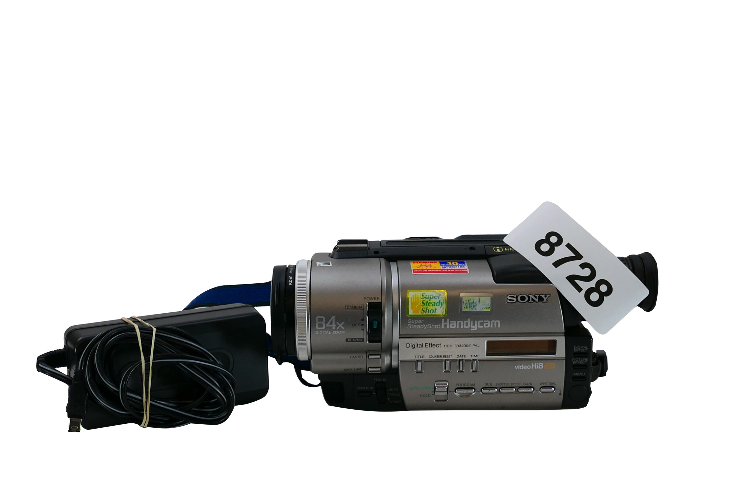 Sony CCD-TR3200E | Video 8 / Hi8 Handycam | 84x Digital Zoom