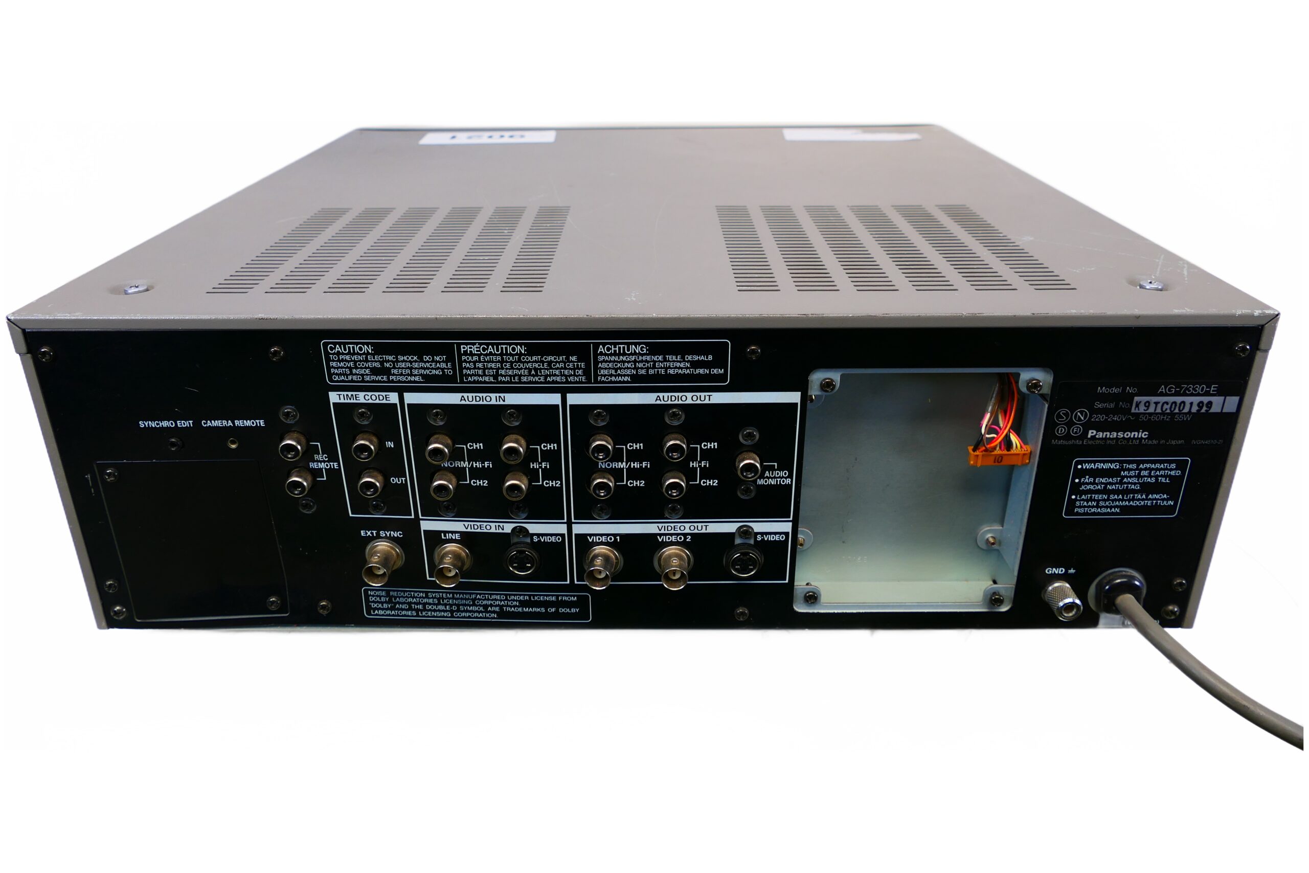 Panasonic AG-7330 | Professional S-VHS Recorder for Broadcasting