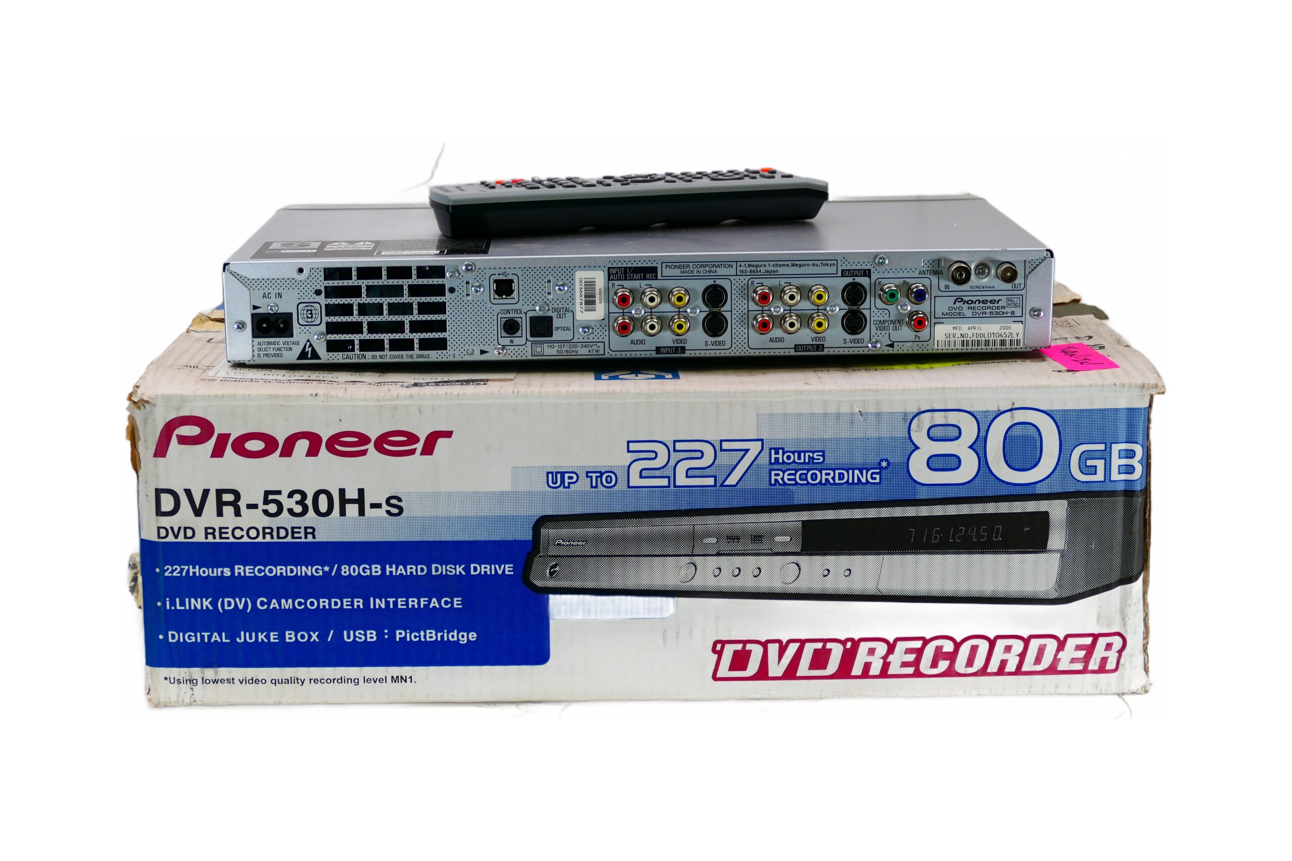 Pioneer DVR-530H-s | DVD / Harddisk Recorder (80 GB) | VCRShop