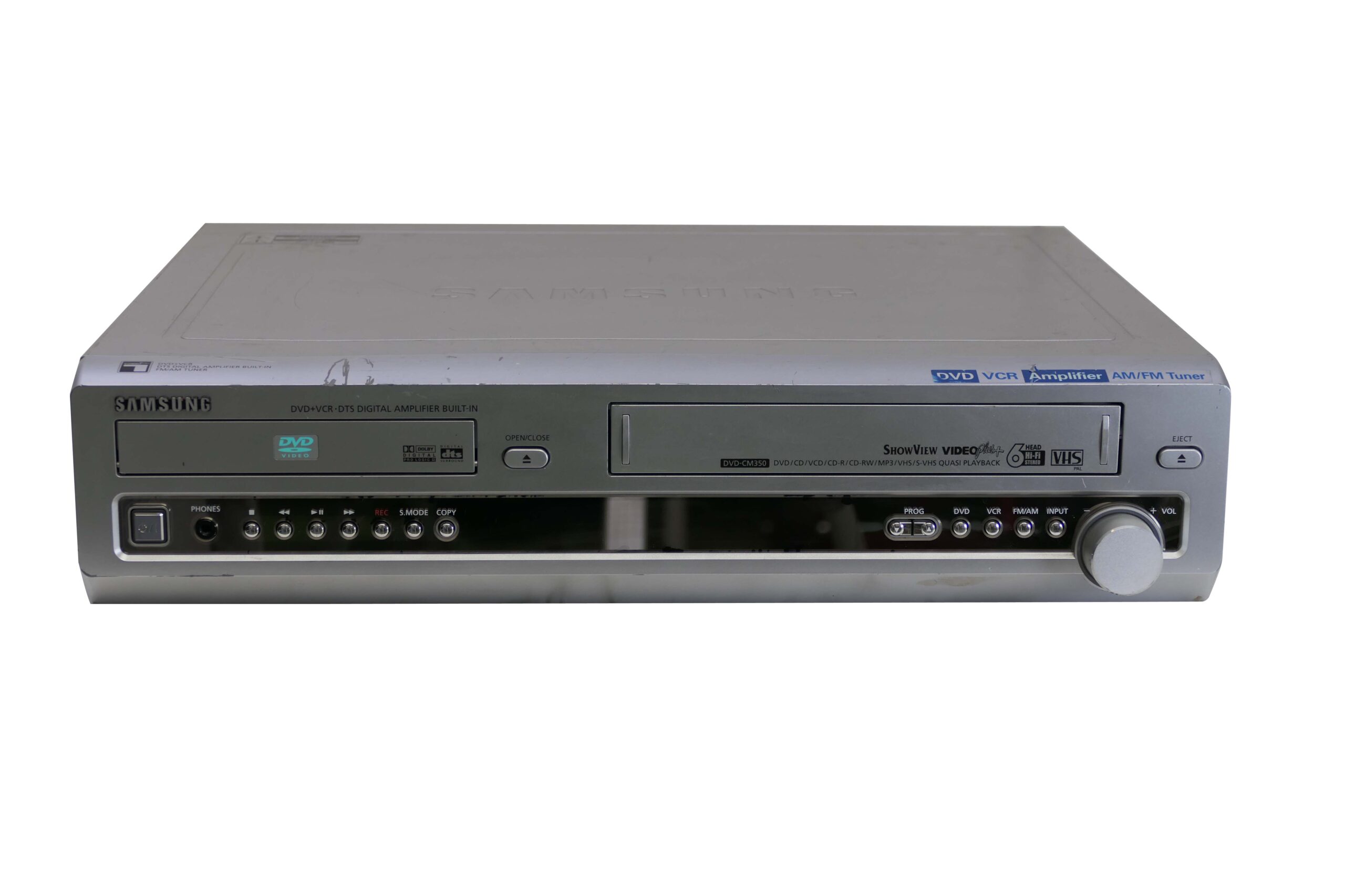 Samsung DVD-CM350 | VHS / DVD Combi Recorder | PAL | VCRShop, image size:2560x1707